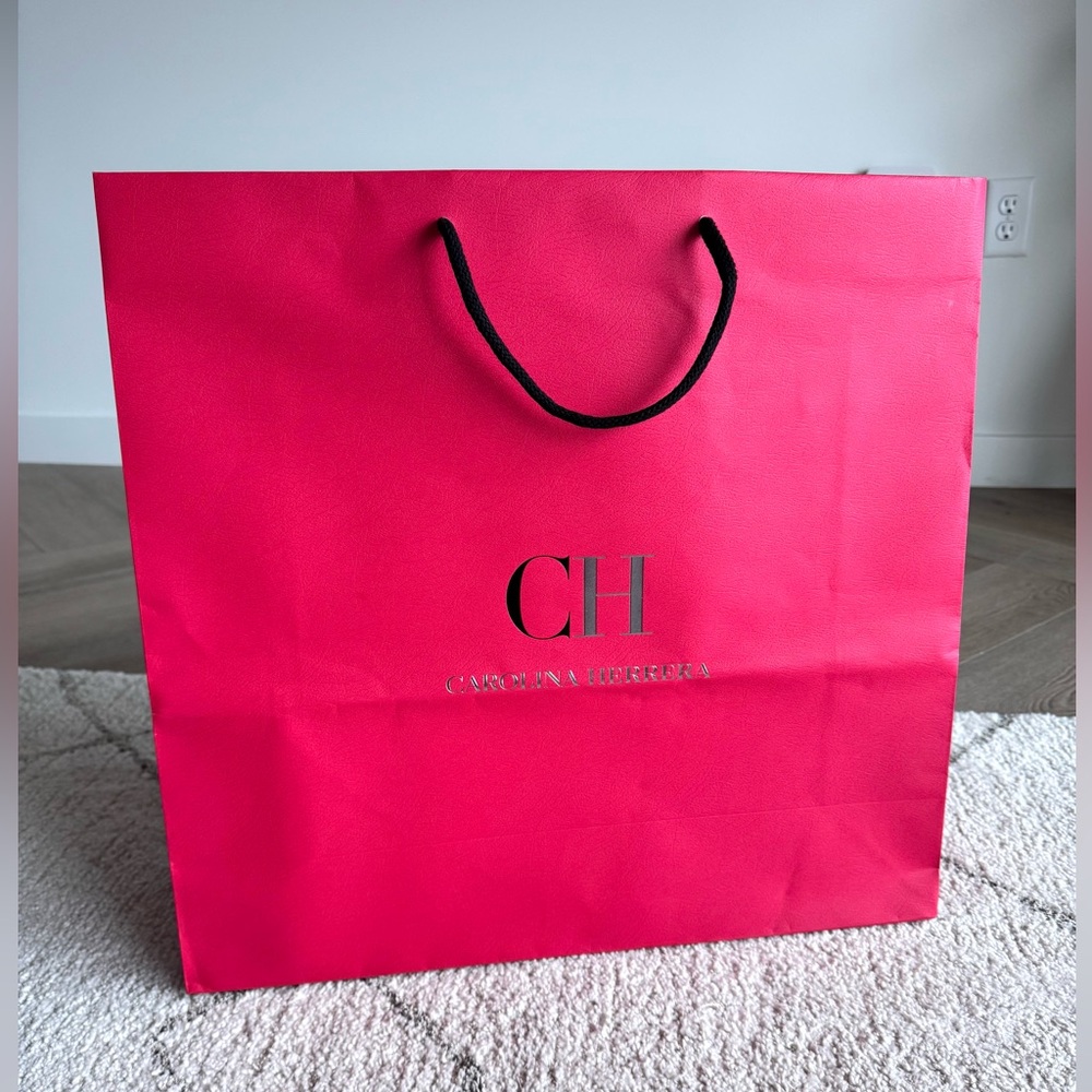Large Carolina Herrera shopping bag.